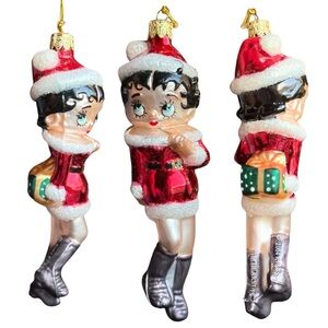 COPY - Betty Boop Hand Crafted Glass Christmas Ornament Sexy Santa Kurt S. Adler